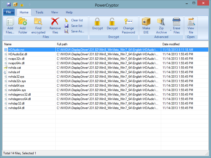 Click to view PowerCryptor Encryption Suite 1.05 screenshot